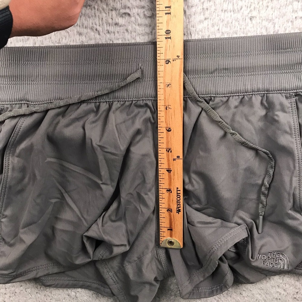 The North Face Aphrodite Motion Shorts Womens M Gray Nylon Drawstring 3.5" - Picture 7 of 10